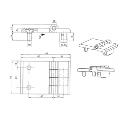 Dirak Snap Hinge Black 9205
