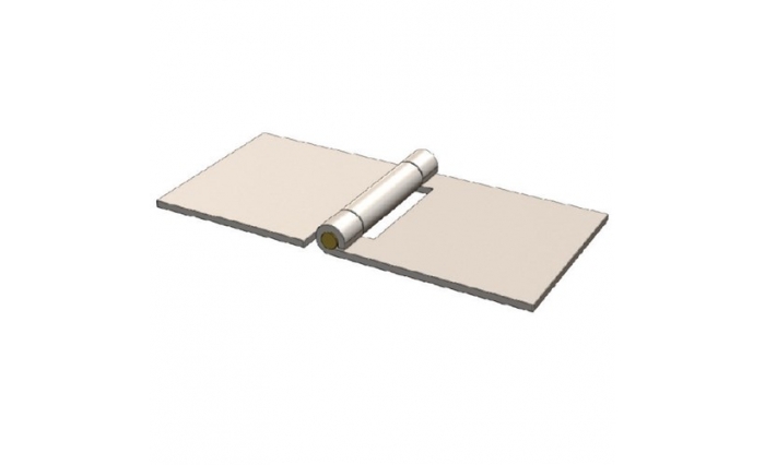 Open Butt Hinge Zinc Plated (76 X 160mm)