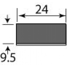 24 x 9.5mm Self Adhesive - Per Metre 