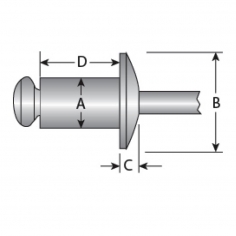 3/16'' Steel Body / Steel Mandrel