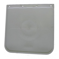 610 x 610mm Drop White Mudflap