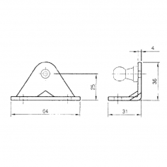 Gas Strut Bracket AI13