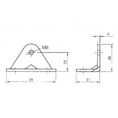Gas Strut Bracket AIT