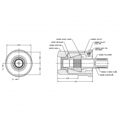 HUCK 1 & 1/8" C50 Nose Assembly