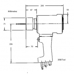 HUCK 5/8" & 3/4" Hydraulic Tool