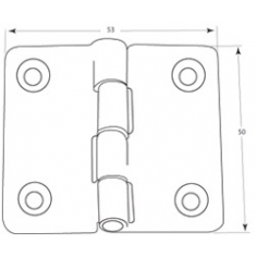Hinge Stainless Steel 2912