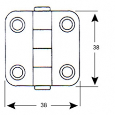 Hinge Stainless Steel 1717