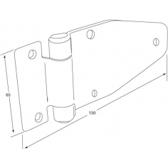 Hinge Zinc Plated