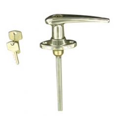 "L" Chrome Handle Front Fix Locking Heavy Duty