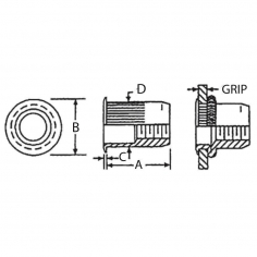 Marson Steel Rivet Nut