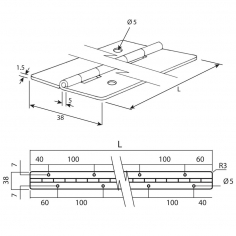 OCCO DRC Hinge 304 Stainless Steel