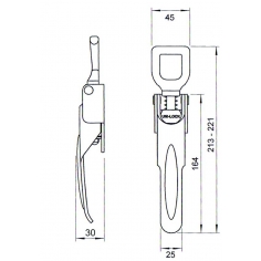 1138.94 Over Centre Catch ZP Steel 6260
