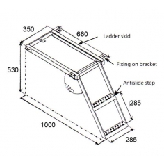 Pull Out Ladder 2 Step ZP Steel