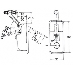 Recessed Lever Lock Chrome Small