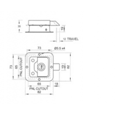 Recessed Lever Lock 91264