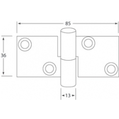 Stainless Steel Hinge 2835