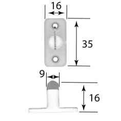 Stay Put Vertical Single White