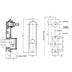 Swing Handle Chrome PL