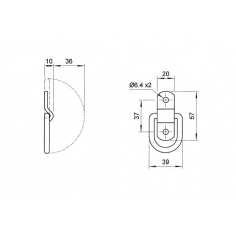 Tie Down Ring & Saddle