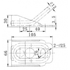 Tie Down Ring 105 x 65mm