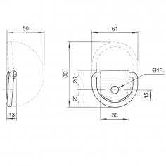 Tie Down Ring ZP Steel