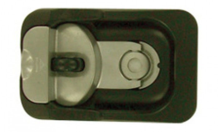 Flush Lock Black Coated Steel