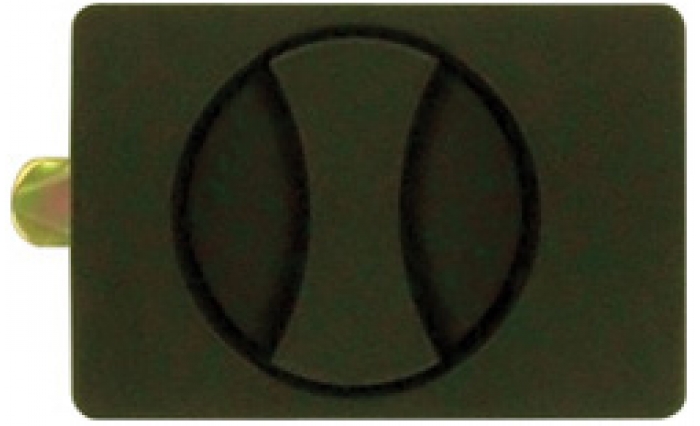 Flush Lock Black Plastic
