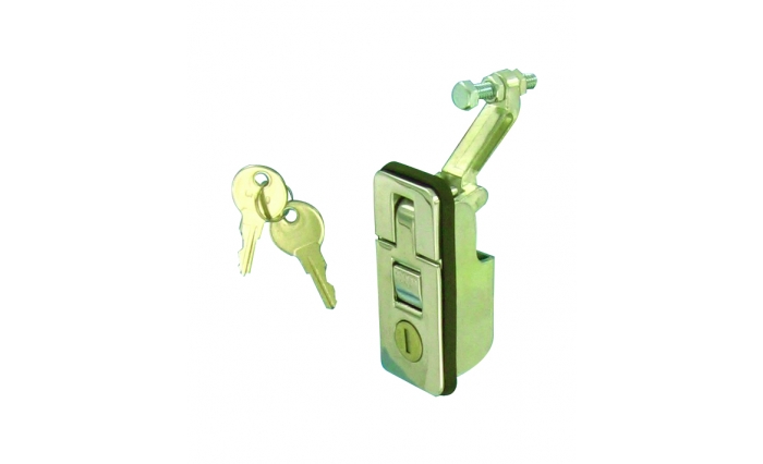 Recessed Lever Lock Chrome Small